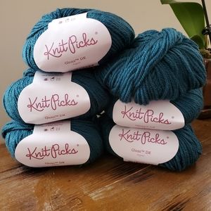 KnitPicks Gloss DK destash yarn lot of 5+ skeins bundle